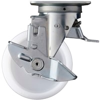 ハンマーキャスター ハンマー スイッチキャスター ナイロン車輪 125mm ストッパー付