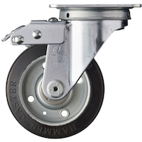 ハンマーキャスター ハンマー スイッチキャスター ゴム車輪 100mm