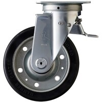 ハンマーキャスター ハンマー スイッチキャスター ゴム車輪(ワイドタイプ・ローラーベアリング)150mm