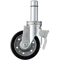 ハンマーキャスター ハンマー 足場用旋回式ゴム車輪(ワイドタイプ・ロー