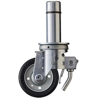 ハンマーキャスター ハンマー 足場用旋回式ゴム車輪(ワイドタイプ)10