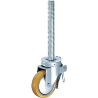ハンマーキャスター ハンマー 足場用旋回式ナイロン車輪(スチールホイール・ローラーベアリング)125mm SP付