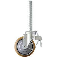 ハンマーキャスター ハンマー 足場用旋回式ナイロン車輪(スチールホイール・ローラーベアリング)200mm SP付