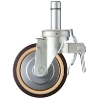 ハンマーキャスター ハンマー 足場用旋回式ウレタン車輪(ナイロンホイール・ボールベアリング)200mm トータルロック