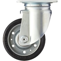 ハンマーキャスター ハンマー 旋回式ゴム車輪(ワイドタイプ)125mm