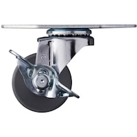 ハンマーキャスター ハンマー Eシリーズコーナー 旋回式MCナイロン車輪 40mm ストッパー付