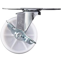 ハンマーキャスター ハンマー Eシリーズコーナー 旋回式ナイロン車輪 100mm ストッパー付