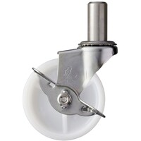 ハンマーキャスター ハンマー EKシリーズオールステンレス 旋回式ナイロン車輪75mm ストッパー付