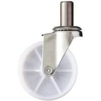 ハンマーキャスター ハンマー EKシリーズオールステンレス 旋回式ナイロン車輪 100mm