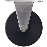 ハンマーキャスター ハンマー Eシリーズオールステンレス 固定式MCナイロン車輪 100mm