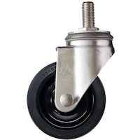 ハンマーキャスター ハンマー SAシリーズオールステンレス 旋回式ゴム車輪(ナイロンホイール)125mm