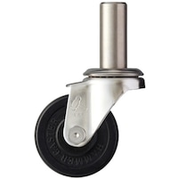 ハンマーキャスター ハンマー SKシリーズオールステンレス 旋回式ゴム車輪 65mm