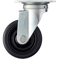 ハンマーキャスター ハンマー 旋回式ゴム車輪(ナイロンホイール・ボールベアリング)125mm