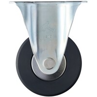 ハンマーキャスター ハンマー 固定式MCナイロン車輪(ラジアルボールベアリング)125mm