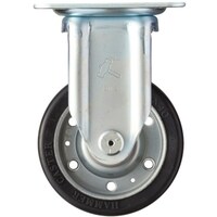 ハンマーキャスター ハンマー 固定式ゴム車輪(ワイドタイプ)125mm