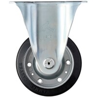 ハンマーキャスター ハンマー 固定式ゴム車輪(ローラーベアリング)12