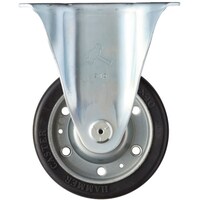 ハンマーキャスター ハンマー 固定式ゴム車輪(ワイドタイプ)125mm
