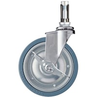 ハンマーキャスター ハンマー パイプ差込み旋回式ゴム車輪(スチールホイール)150mm φ18ー20用 SP付