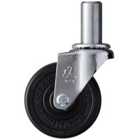 ハンマーキャスター ハンマー 差込み旋回式ゴム車輪 65mm