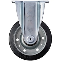 ハンマーキャスター ハンマー 固定式ゴム車輪(ローラーベアリング)12