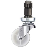 ハンマーキャスター ハンマー パイプ差込み旋回式ナイロン車輪 50mm φ32用 4201ENN50 1個