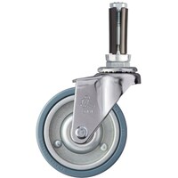 ハンマーキャスター ハンマー パイプ差込み旋回式ゴム車輪(スチールホイール)75mm φ16ー18用