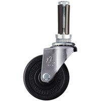 ハンマーキャスター ハンマー パイプ差込み旋回式ゴム車輪 65mm φ16ー18用