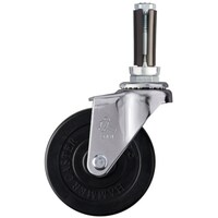 ハンマーキャスター ハンマー パイプ差込み旋回式ゴム車輪 75mm φ16ー18用