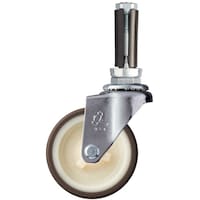 ハンマーキャスター ハンマー パイプ差込み旋回式ウレタン車輪(ナイロンホイール)65mm φ16ー18用