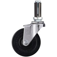 ハンマーキャスター ハンマー パイプ差込み旋回式ゴム車輪 75mm φ19ー21用