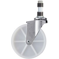 ハンマーキャスター ハンマー パイプ差込み旋回式ナイロン車輪 125mm φ19用