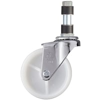 ハンマーキャスター ハンマー パイプ差込み旋回式ナイロン車輪 75mm φ19用