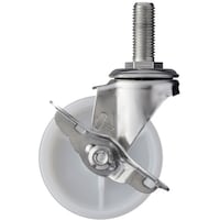ハンマーキャスター ハンマー EAシリーズオールステンレス 旋回式ナイロン車輪85mm ストッパー付