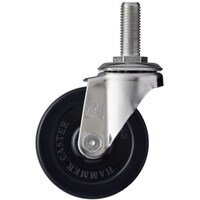 ハンマーキャスター ハンマー EAシリーズオールステンレス 旋回式ゴム車輪 85mm