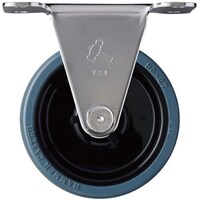 ハンマーキャスター ハンマー Eシリーズオールステンレス 固定式ゴム車輪(ナイロンホイール)85mm