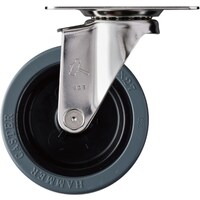 ハンマーキャスター ハンマー Eシリーズオールステンレス 旋回式ゴム車輪(ナイロンホイール)100mm