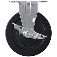 ハンマーキャスター ハンマー Eシリーズ固定式ゴム車輪(ローラーベアリング)125mm ストッパー付