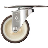 ハンマーキャスター ハンマー Eオールステンレスコーナー 旋回式ウレタン車輪(ナイロンホイール)65mm