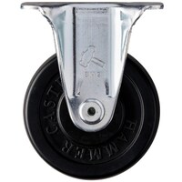ハンマーキャスター ハンマー 固定式ゴム車輪(ローラーベアリング)65mm