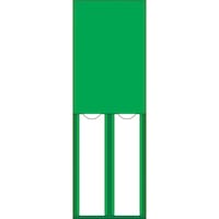日本緑十字社 緑十字 責任者氏名標識 緑無地タイプ 2名用 名223 150×50mm 名札差込式 エンビ