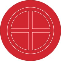 日本緑十字社 緑十字 破壊板(送水口割板) 107mmΦ アクリル(透明赤) 破壊板107φ