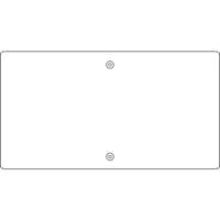 日本緑十字社 緑十字 構内用標識 白無地タイプ Kヨコ白 400×680mm スチール 山型