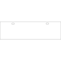 日本緑十字社 緑十字 A型バリケード用標識 白無地タイプ CO 300×1000mm エンビ