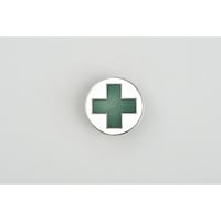 日本緑十字社 緑十字 七宝焼バッジ(胸章) 安全マーク バッジ204 20mmΦ 銅製