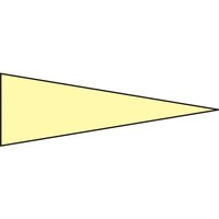 日本緑十字社 緑十字 マーキング用ステッカー(ゲージマーカーステッカー) 蛍光黄 マーキング515KY 5×15mm三角 100枚組 エンビ