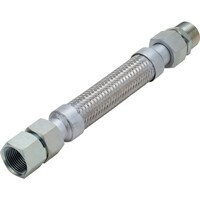 ナンゴクフレキコウ NFK スリムユニオン式(メタルタッチ)フレキシブルホース オス×メス型 継手SS400 15A×1000L