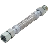 ナンゴクフレキコウ NFK スリムユニオン式(メタルタッチ)フレキシブルホース オス×メス型 継手SS400 40A×1000L