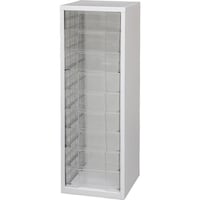 アイリスオーヤマ IRIS 252083 スチールフロアケース SFE8009 ホワイト/クリア SFE8009WH 1個