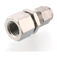 ニホンピスコ PISCO SUS316締付継手 メス隔壁ストレートチューブ0860ねじR1/4