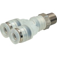 ニホンピスコ PISCO チューブフィッティングPP ブランチワイチューブ12ネジR1/2SUS